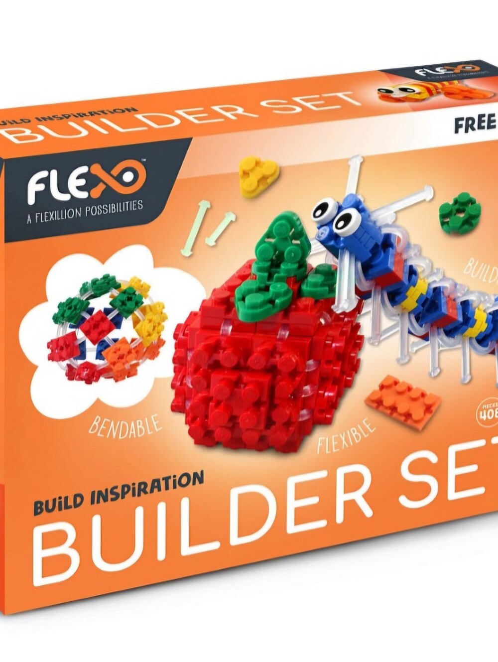 Flexo Free Play Builder Set - The World's Only Flexible Building Set